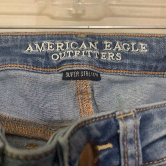 American Eagle distressed jeggings, size 00 short - Picture 5 of 14
